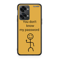 Thumbnail for OnePlus Nord 2T My Password θήκη από τη Smartfits με σχέδιο στο πίσω μέρος και μαύρο περίβλημα | Smartphone case with colorful back and black bezels by Smartfits