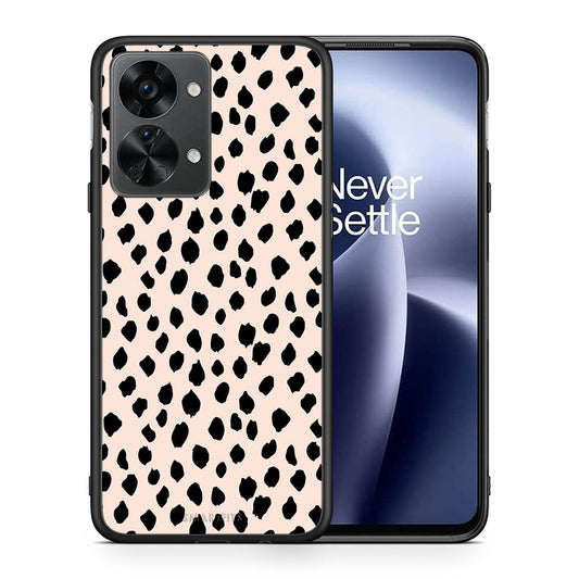 Θήκη OnePlus Nord 2T New Polka Dots από τη Smartfits με σχέδιο στο πίσω μέρος και μαύρο περίβλημα | OnePlus Nord 2T New Polka Dots case with colorful back and black bezels