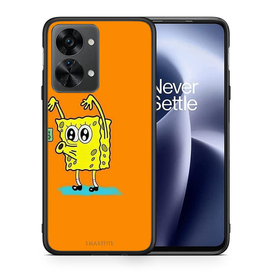 Θήκη Αγίου Βαλεντίνου OnePlus Nord 2T No Money 2 από τη Smartfits με σχέδιο στο πίσω μέρος και μαύρο περίβλημα | OnePlus Nord 2T No Money 2 case with colorful back and black bezels