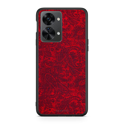OnePlus Nord 2T Paisley Cashmere θήκη από τη Smartfits με σχέδιο στο πίσω μέρος και μαύρο περίβλημα | Smartphone case with colorful back and black bezels by Smartfits
