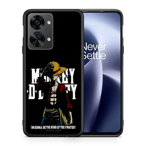 Θήκη OnePlus Nord 2T Pirate King από τη Smartfits με σχέδιο στο πίσω μέρος και μαύρο περίβλημα | OnePlus Nord 2T Pirate King case with colorful back and black bezels