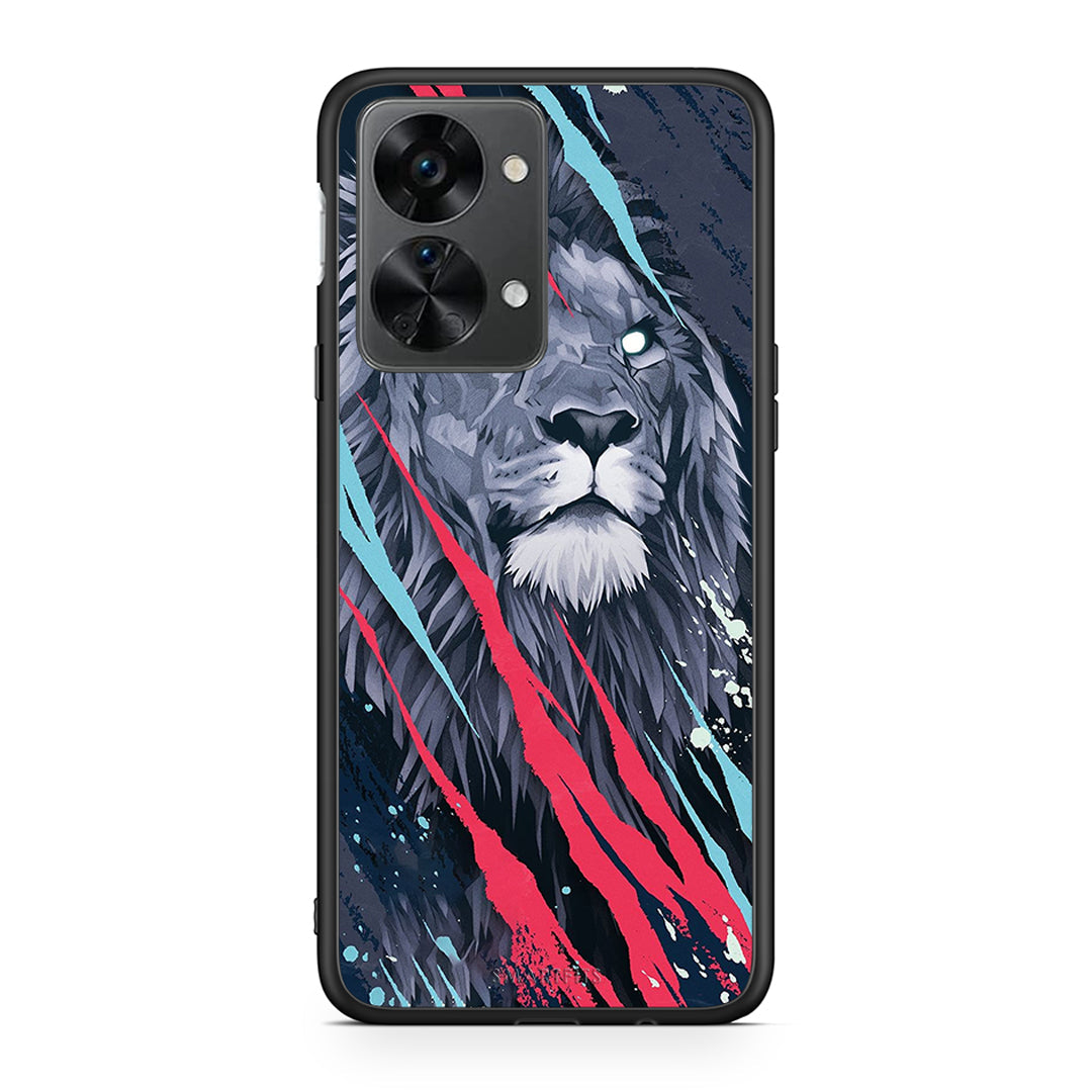 4 - OnePlus Nord 2T Lion Designer PopArt case, cover, bumper