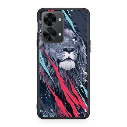 4 - OnePlus Nord 2T Lion Designer PopArt case, cover, bumper
