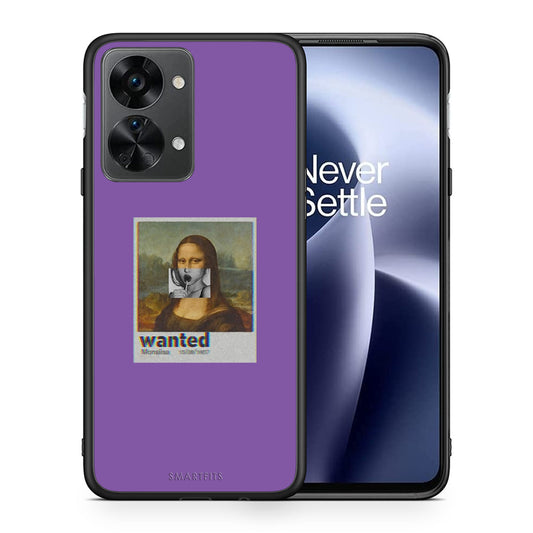 Θήκη OnePlus Nord 2T Monalisa Popart από τη Smartfits με σχέδιο στο πίσω μέρος και μαύρο περίβλημα | OnePlus Nord 2T Monalisa Popart case with colorful back and black bezels