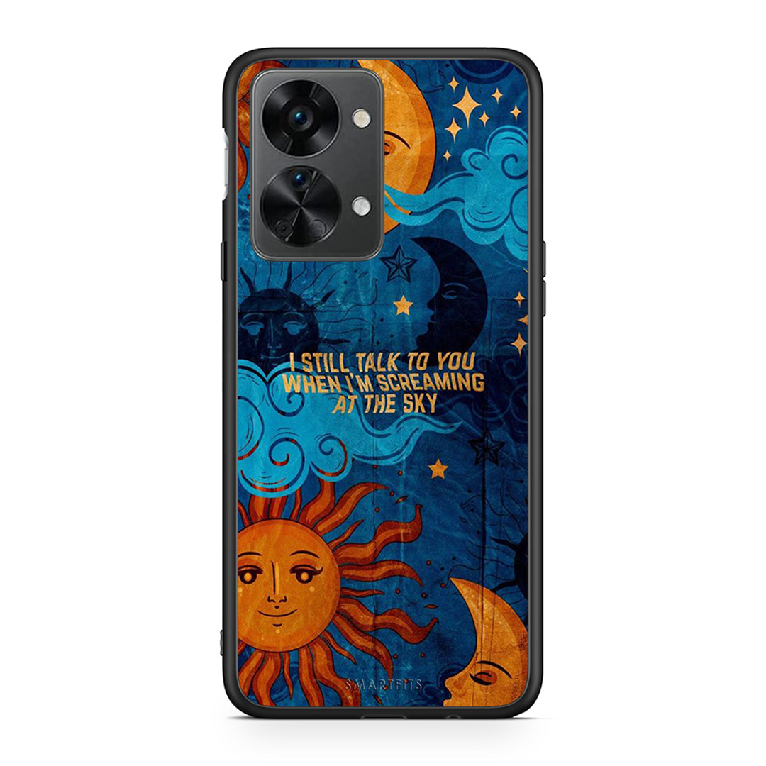 OnePlus Nord 2T Screaming Sky θήκη από τη Smartfits με σχέδιο στο πίσω μέρος και μαύρο περίβλημα | Smartphone case with colorful back and black bezels by Smartfits