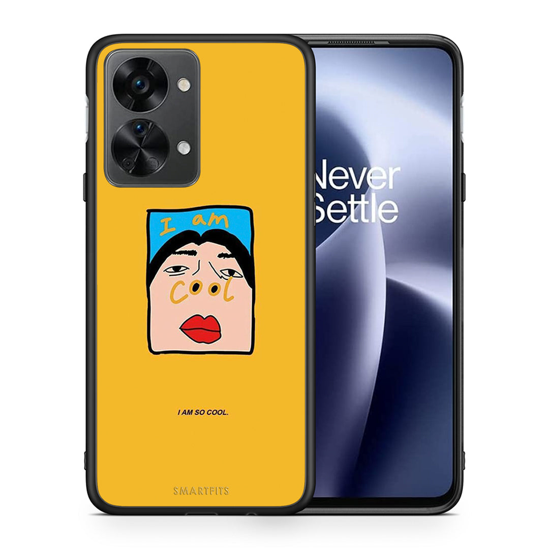 Θήκη Αγίου Βαλεντίνου OnePlus Nord 2T So Cool από τη Smartfits με σχέδιο στο πίσω μέρος και μαύρο περίβλημα | OnePlus Nord 2T So Cool case with colorful back and black bezels