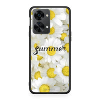 Thumbnail for OnePlus Nord 2T Summer Daisies Θήκη από τη Smartfits με σχέδιο στο πίσω μέρος και μαύρο περίβλημα | Smartphone case with colorful back and black bezels by Smartfits