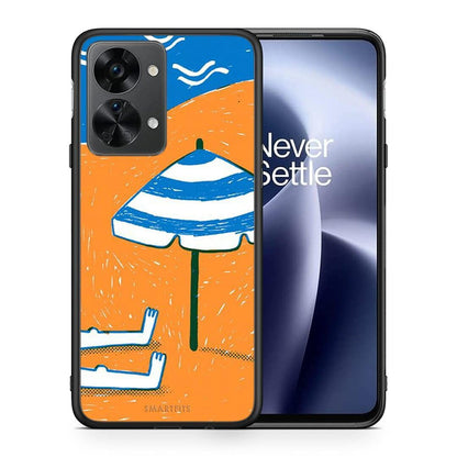 Θήκη OnePlus Nord 2T Summering από τη Smartfits με σχέδιο στο πίσω μέρος και μαύρο περίβλημα | OnePlus Nord 2T Summering case with colorful back and black bezels