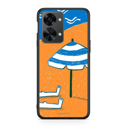 OnePlus Nord 2T Summering Θήκη από τη Smartfits με σχέδιο στο πίσω μέρος και μαύρο περίβλημα | Smartphone case with colorful back and black bezels by Smartfits