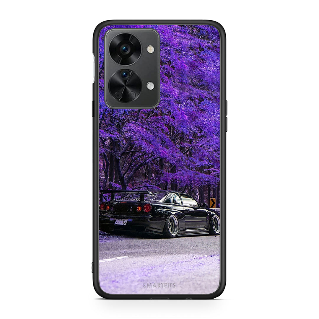 OnePlus Nord 2T Super Car Θήκη Αγίου Βαλεντίνου από τη Smartfits με σχέδιο στο πίσω μέρος και μαύρο περίβλημα | Smartphone case with colorful back and black bezels by Smartfits