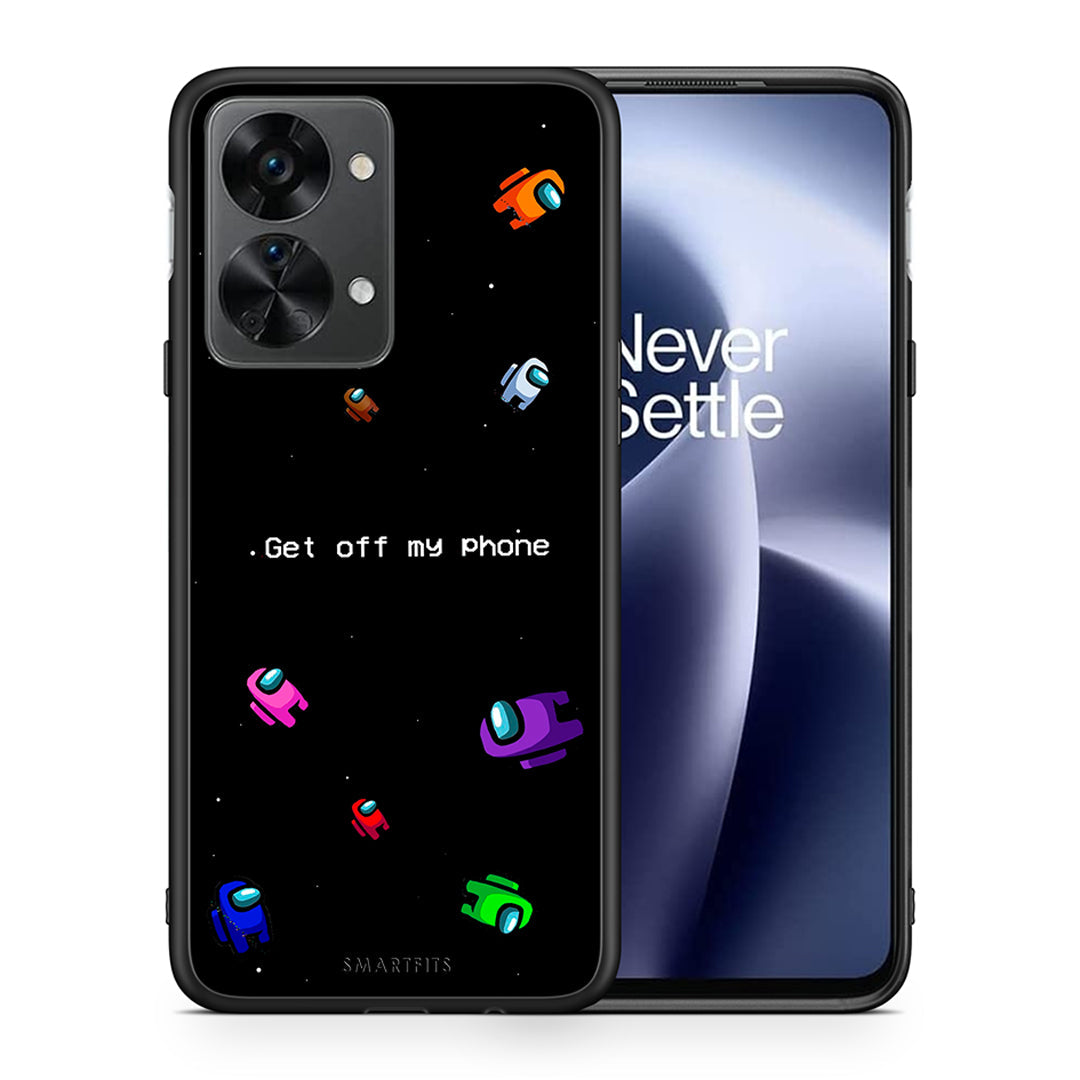 Θήκη OnePlus Nord 2T AFK Text από τη Smartfits με σχέδιο στο πίσω μέρος και μαύρο περίβλημα | OnePlus Nord 2T AFK Text case with colorful back and black bezels