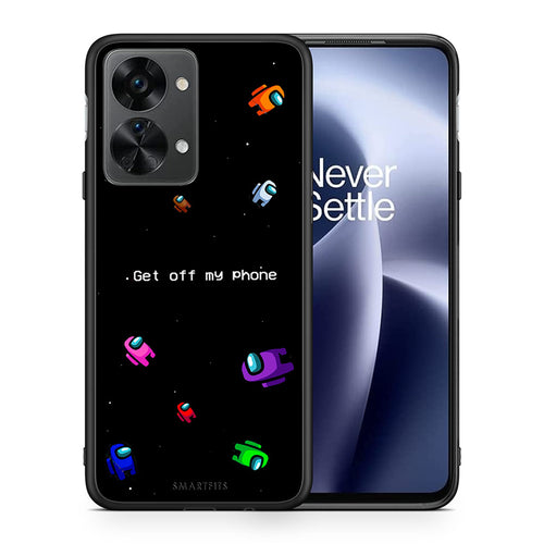 Θήκη OnePlus Nord 2T AFK Text από τη Smartfits με σχέδιο στο πίσω μέρος και μαύρο περίβλημα | OnePlus Nord 2T AFK Text case with colorful back and black bezels