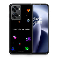 Thumbnail for Θήκη OnePlus Nord 2T AFK Text από τη Smartfits με σχέδιο στο πίσω μέρος και μαύρο περίβλημα | OnePlus Nord 2T AFK Text case with colorful back and black bezels