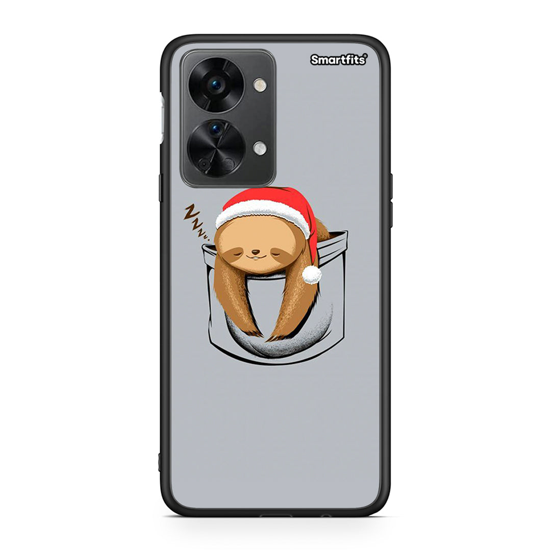 OnePlus Nord 2T Xmas Zzzz θήκη από τη Smartfits με σχέδιο στο πίσω μέρος και μαύρο περίβλημα | Smartphone case with colorful back and black bezels by Smartfits