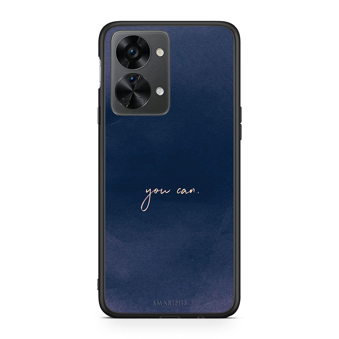 OnePlus Nord 2T You Can θήκη από τη Smartfits με σχέδιο στο πίσω μέρος και μαύρο περίβλημα | Smartphone case with colorful back and black bezels by Smartfits
