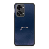 Thumbnail for OnePlus Nord 2T You Can θήκη από τη Smartfits με σχέδιο στο πίσω μέρος και μαύρο περίβλημα | Smartphone case with colorful back and black bezels by Smartfits