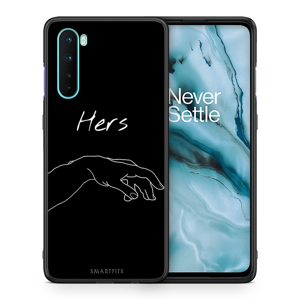 Θήκη Αγίου Βαλεντίνου OnePlus Nord 5G Aeshetic Love 1 από τη Smartfits με σχέδιο στο πίσω μέρος και μαύρο περίβλημα | OnePlus Nord 5G Aeshetic Love 1 case with colorful back and black bezels