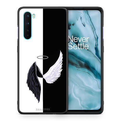 Θήκη OnePlus Nord 5G Angels Demons από τη Smartfits με σχέδιο στο πίσω μέρος και μαύρο περίβλημα | OnePlus Nord 5G Angels Demons case with colorful back and black bezels