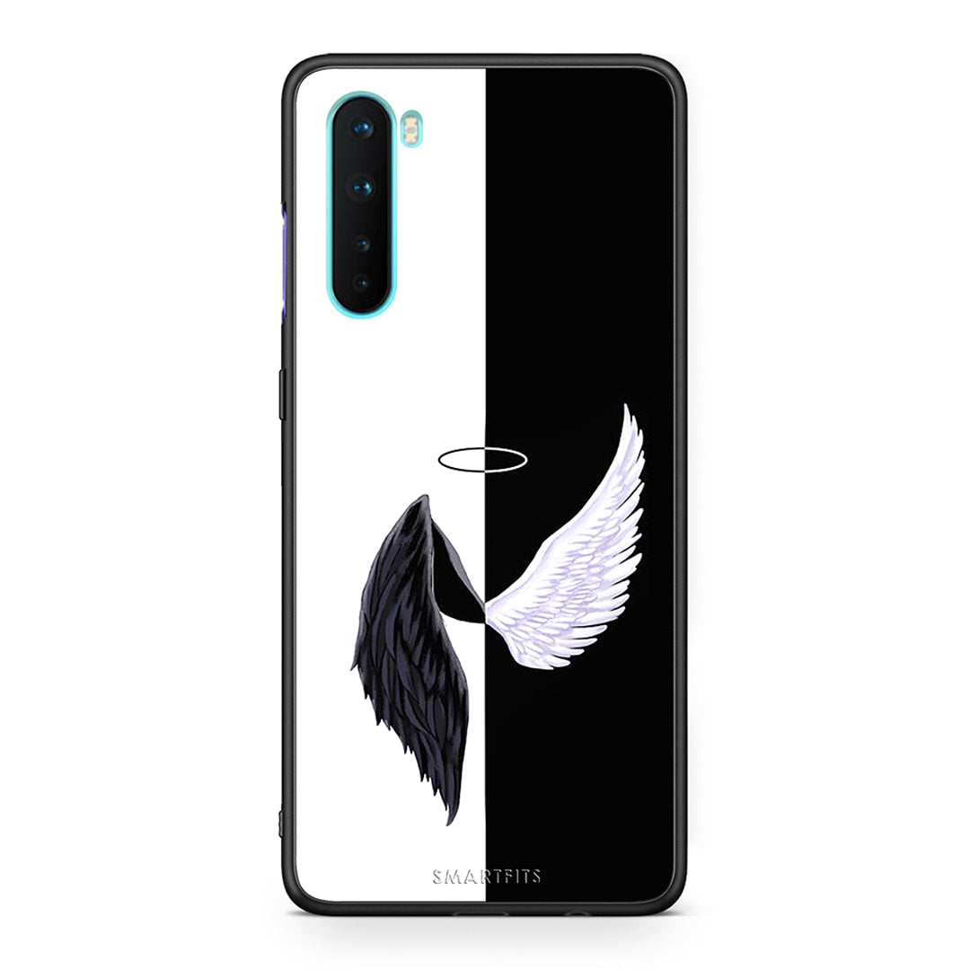 OnePlus Nord 5G Angels Demons θήκη από τη Smartfits με σχέδιο στο πίσω μέρος και μαύρο περίβλημα | Smartphone case with colorful back and black bezels by Smartfits