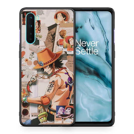Θήκη OnePlus Nord 5G Anime Collage από τη Smartfits με σχέδιο στο πίσω μέρος και μαύρο περίβλημα | OnePlus Nord 5G Anime Collage case with colorful back and black bezels