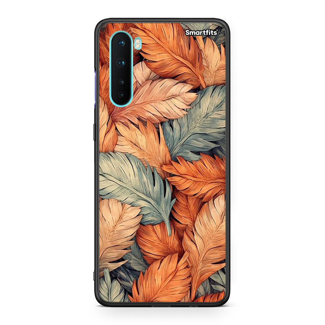 OnePlus Nord 5G Autumn Leaves Θήκη από τη Smartfits με σχέδιο στο πίσω μέρος και μαύρο περίβλημα | Smartphone case with colorful back and black bezels by Smartfits