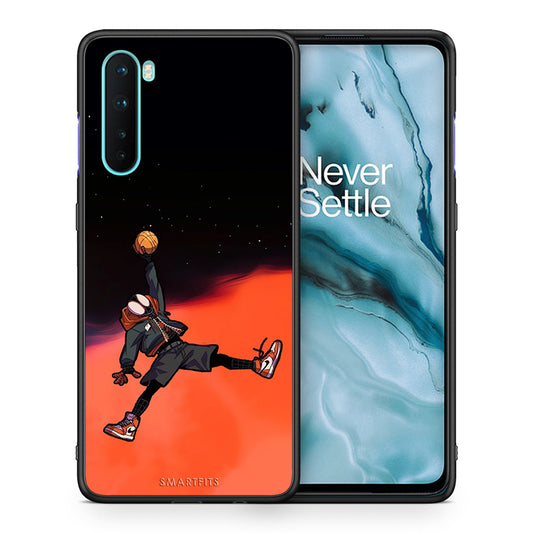 Θήκη OnePlus Nord 5G Basketball Hero από τη Smartfits με σχέδιο στο πίσω μέρος και μαύρο περίβλημα | OnePlus Nord 5G Basketball Hero case with colorful back and black bezels