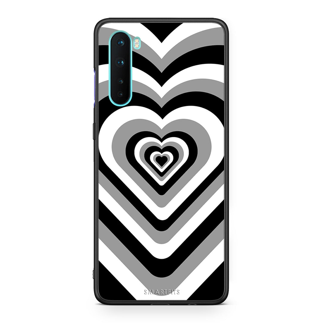 OnePlus Nord 5G Black Hearts θήκη από τη Smartfits με σχέδιο στο πίσω μέρος και μαύρο περίβλημα | Smartphone case with colorful back and black bezels by Smartfits