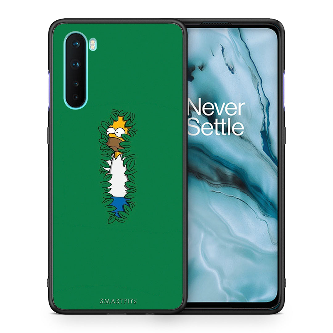 Θήκη Αγίου Βαλεντίνου OnePlus Nord 5G Bush Man από τη Smartfits με σχέδιο στο πίσω μέρος και μαύρο περίβλημα | OnePlus Nord 5G Bush Man case with colorful back and black bezels