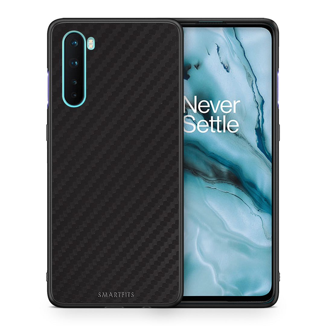 Θήκη OnePlus Nord 5G Carbon Black από τη Smartfits με σχέδιο στο πίσω μέρος και μαύρο περίβλημα | OnePlus Nord 5G Carbon Black case with colorful back and black bezels
