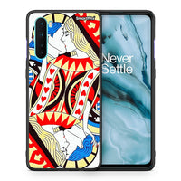 Thumbnail for Θήκη OnePlus Nord 5G Card Love από τη Smartfits με σχέδιο στο πίσω μέρος και μαύρο περίβλημα | OnePlus Nord 5G Card Love case with colorful back and black bezels