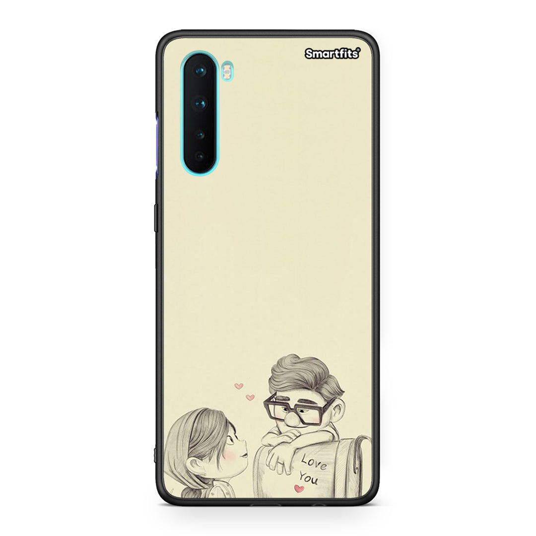 OnePlus Nord 5G Carl And Ellie θήκη από τη Smartfits με σχέδιο στο πίσω μέρος και μαύρο περίβλημα | Smartphone case with colorful back and black bezels by Smartfits