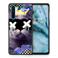 Thumbnail for Θήκη OnePlus Nord 5G Cat Collage από τη Smartfits με σχέδιο στο πίσω μέρος και μαύρο περίβλημα | OnePlus Nord 5G Cat Collage case with colorful back and black bezels