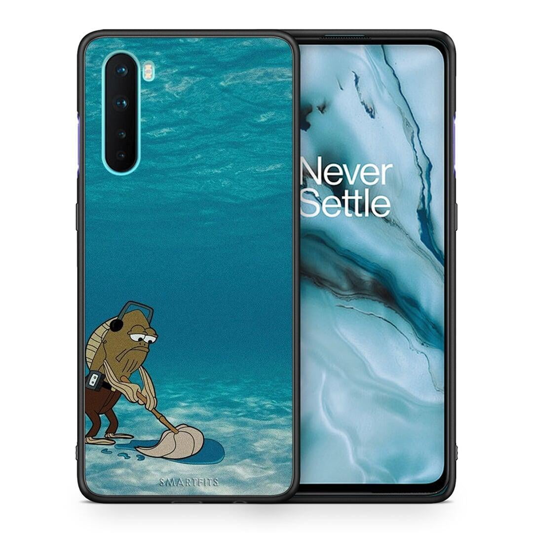 Θήκη OnePlus Nord 5G Clean The Ocean από τη Smartfits με σχέδιο στο πίσω μέρος και μαύρο περίβλημα | OnePlus Nord 5G Clean The Ocean case with colorful back and black bezels