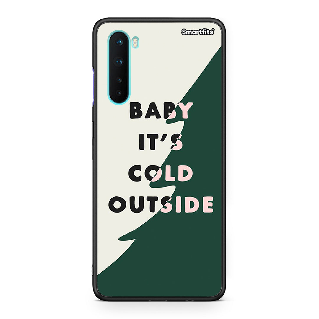 OnePlus Nord 5G Cold Outside θήκη από τη Smartfits με σχέδιο στο πίσω μέρος και μαύρο περίβλημα | Smartphone case with colorful back and black bezels by Smartfits