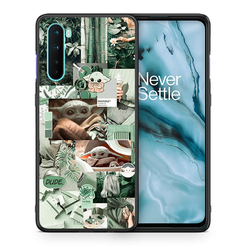 Θήκη Αγίου Βαλεντίνου OnePlus Nord 5G Collage Dude από τη Smartfits με σχέδιο στο πίσω μέρος και μαύρο περίβλημα | OnePlus Nord 5G Collage Dude case with colorful back and black bezels