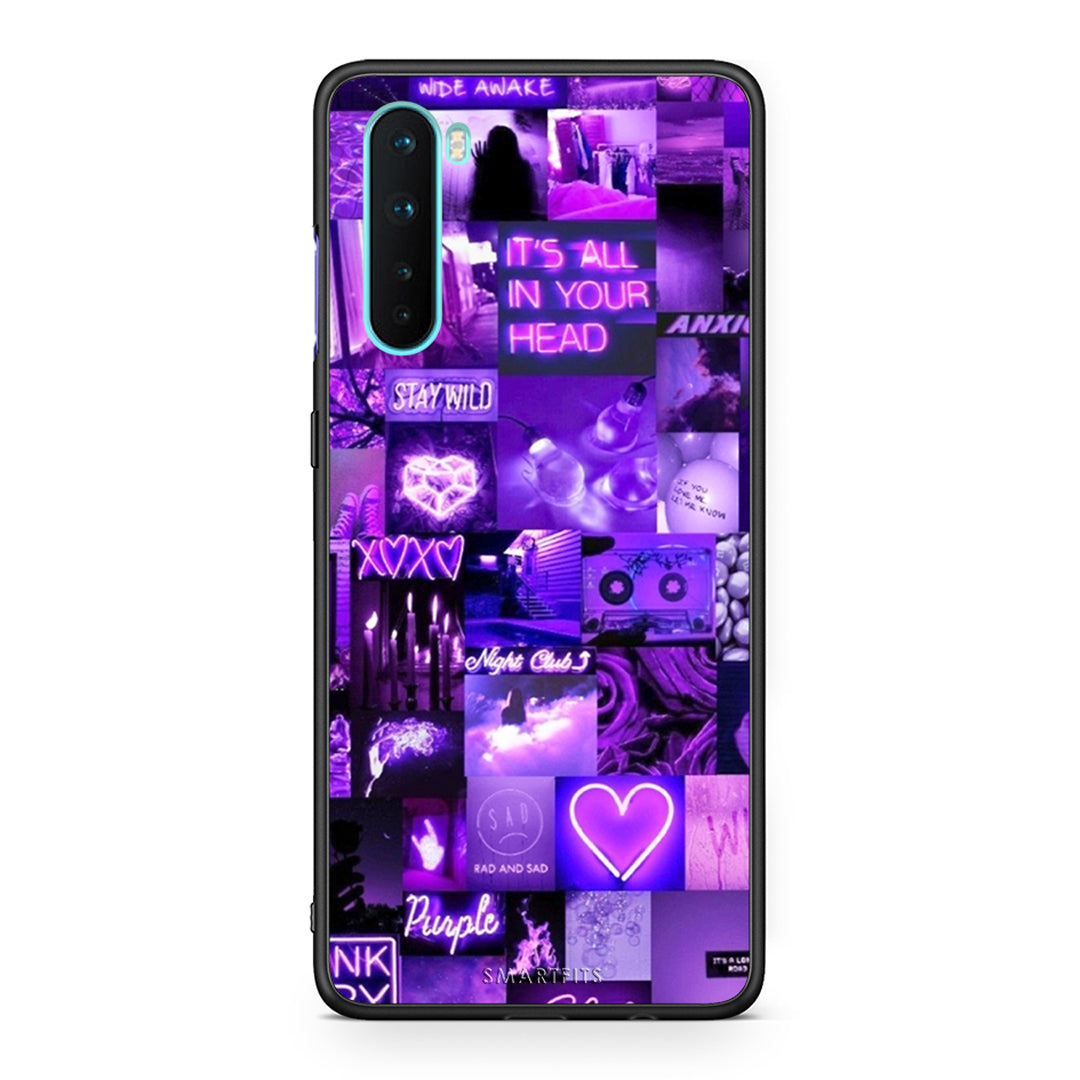 OnePlus Nord 5G Collage Stay Wild Θήκη Αγίου Βαλεντίνου από τη Smartfits με σχέδιο στο πίσω μέρος και μαύρο περίβλημα | Smartphone case with colorful back and black bezels by Smartfits