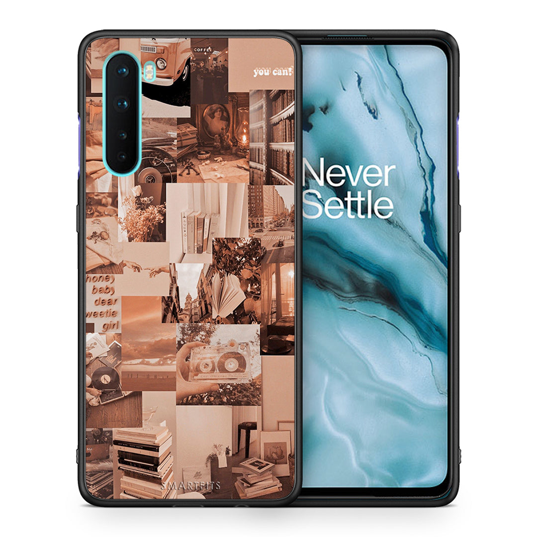 Θήκη Αγίου Βαλεντίνου OnePlus Nord 5G Collage You Can από τη Smartfits με σχέδιο στο πίσω μέρος και μαύρο περίβλημα | OnePlus Nord 5G Collage You Can case with colorful back and black bezels