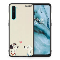 Thumbnail for Θήκη OnePlus Nord 5G Dalmatians Love από τη Smartfits με σχέδιο στο πίσω μέρος και μαύρο περίβλημα | OnePlus Nord 5G Dalmatians Love case with colorful back and black bezels
