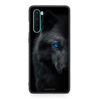 OnePlus Nord 5G Dark Wolf θήκη από τη Smartfits με σχέδιο στο πίσω μέρος και μαύρο περίβλημα | Smartphone case with colorful back and black bezels by Smartfits