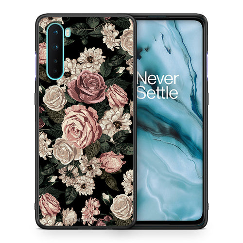 Θήκη OnePlus Nord 5G Wild Roses Flower από τη Smartfits με σχέδιο στο πίσω μέρος και μαύρο περίβλημα | OnePlus Nord 5G Wild Roses Flower case with colorful back and black bezels
