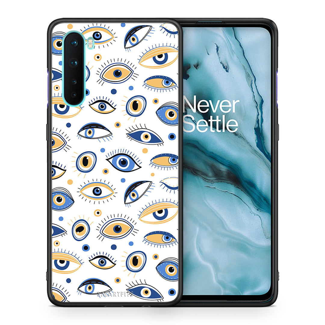 Θήκη OnePlus Nord 5G Ftou Ftou από τη Smartfits με σχέδιο στο πίσω μέρος και μαύρο περίβλημα | OnePlus Nord 5G Ftou Ftou case with colorful back and black bezels