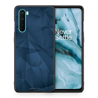 Thumbnail for Θήκη OnePlus Nord 5G Blue Abstract Geometric από τη Smartfits με σχέδιο στο πίσω μέρος και μαύρο περίβλημα | OnePlus Nord 5G Blue Abstract Geometric case with colorful back and black bezels