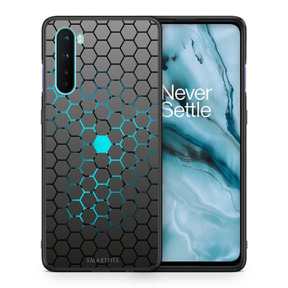 Θήκη OnePlus Nord 5G Hexagonal Geometric από τη Smartfits με σχέδιο στο πίσω μέρος και μαύρο περίβλημα | OnePlus Nord 5G Hexagonal Geometric case with colorful back and black bezels