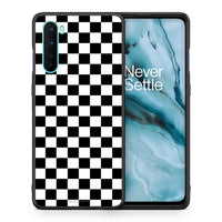 Thumbnail for Θήκη OnePlus Nord 5G Squares Geometric από τη Smartfits με σχέδιο στο πίσω μέρος και μαύρο περίβλημα | OnePlus Nord 5G Squares Geometric case with colorful back and black bezels