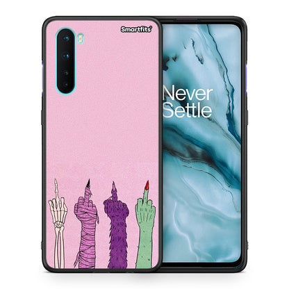 Θήκη OnePlus Nord 5G Halloween Be A Lady από τη Smartfits με σχέδιο στο πίσω μέρος και μαύρο περίβλημα | OnePlus Nord 5G Halloween Be A Lady case with colorful back and black bezels