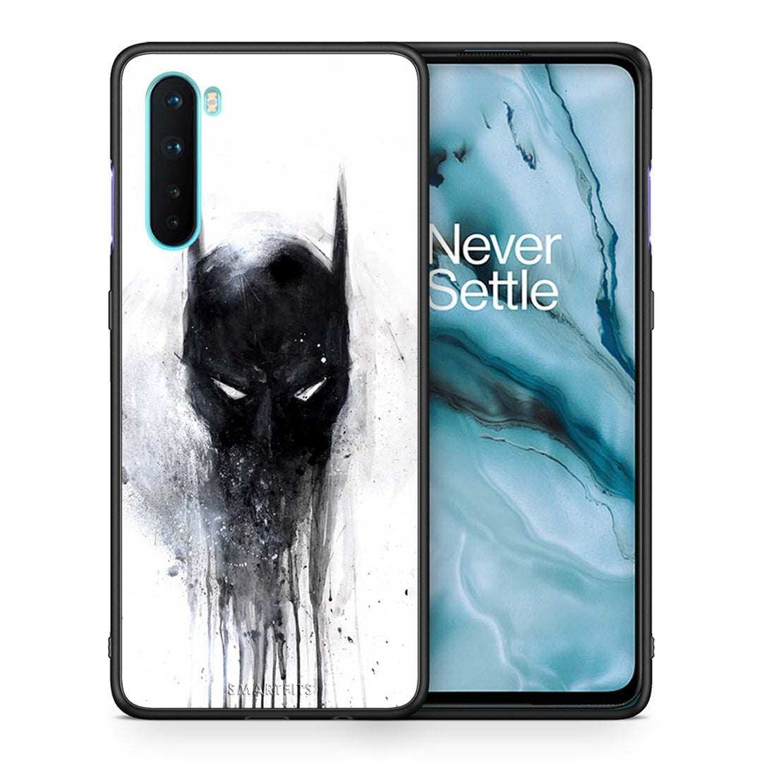Θήκη OnePlus Nord 5G Paint Bat Hero από τη Smartfits με σχέδιο στο πίσω μέρος και μαύρο περίβλημα | OnePlus Nord 5G Paint Bat Hero case with colorful back and black bezels