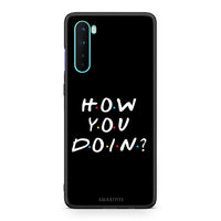 Thumbnail for OnePlus Nord 5G How You Doin θήκη από τη Smartfits με σχέδιο στο πίσω μέρος και μαύρο περίβλημα | Smartphone case with colorful back and black bezels by Smartfits
