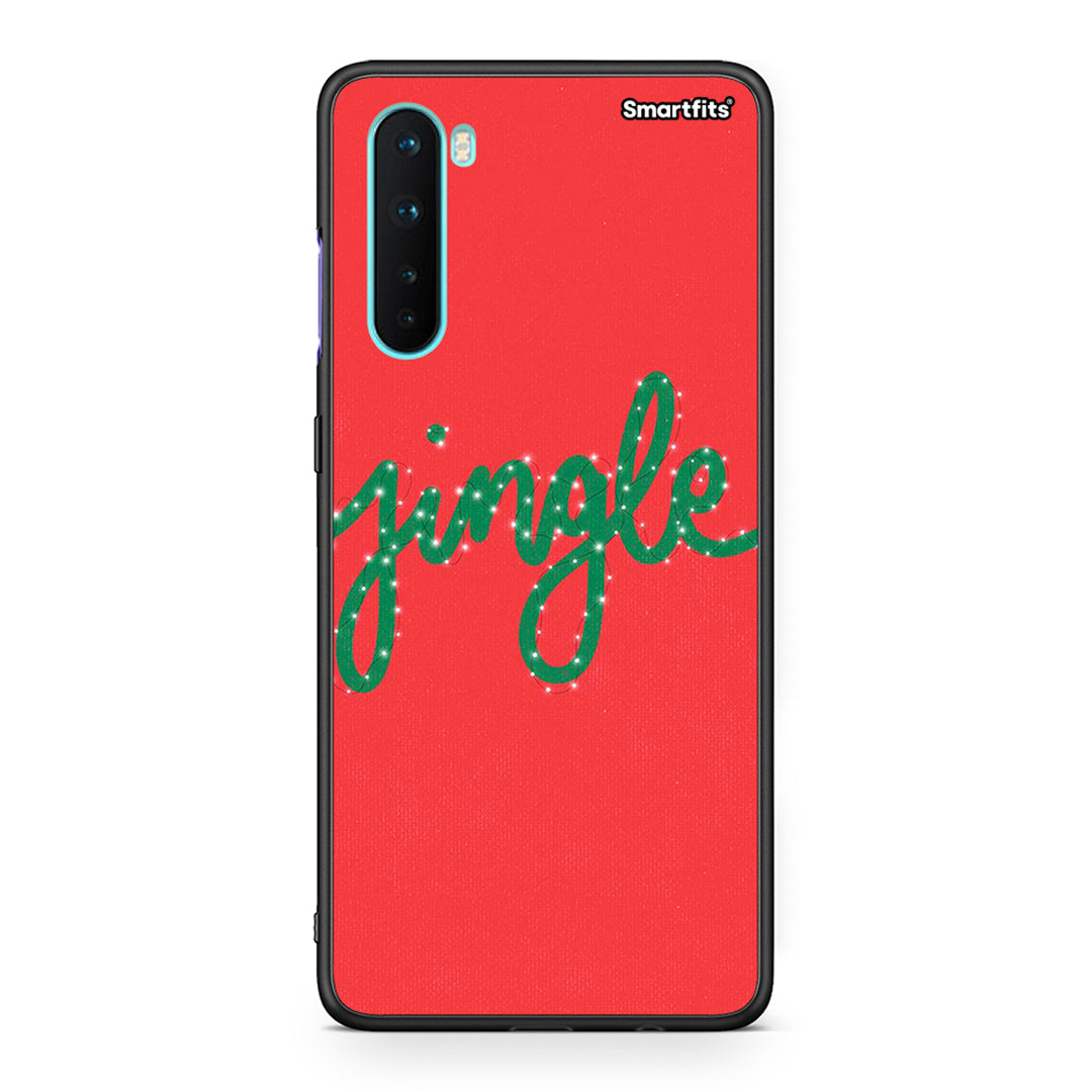 OnePlus Nord 5G Jingle Xmas θήκη από τη Smartfits με σχέδιο στο πίσω μέρος και μαύρο περίβλημα | Smartphone case with colorful back and black bezels by Smartfits