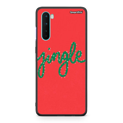 OnePlus Nord 5G Jingle Xmas θήκη από τη Smartfits με σχέδιο στο πίσω μέρος και μαύρο περίβλημα | Smartphone case with colorful back and black bezels by Smartfits
