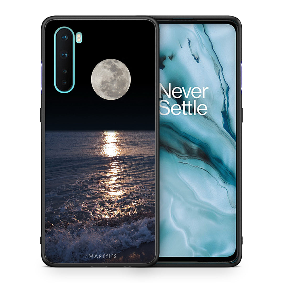 Θήκη OnePlus Nord 5G Moon Landscape από τη Smartfits με σχέδιο στο πίσω μέρος και μαύρο περίβλημα | OnePlus Nord 5G Moon Landscape case with colorful back and black bezels